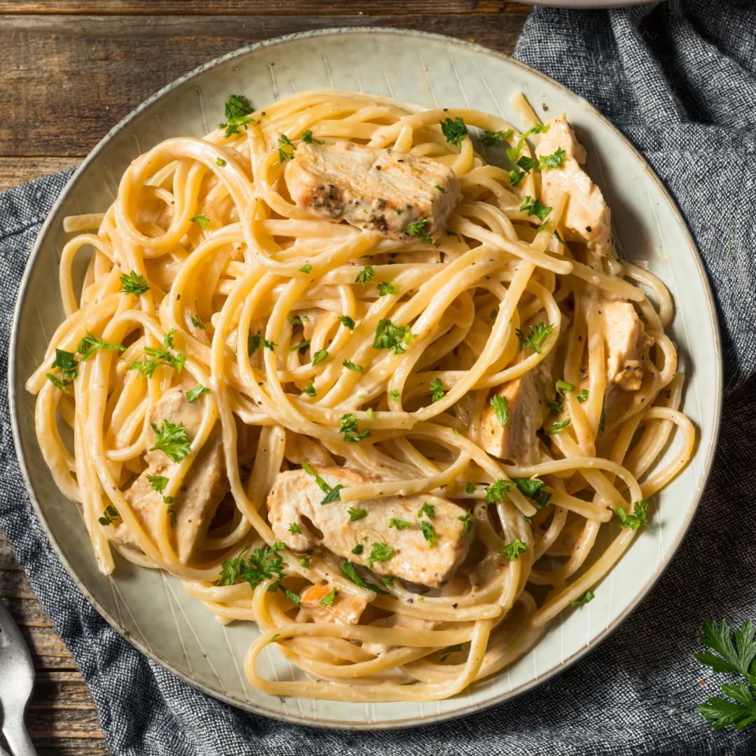 Meal Prep: Creamy Alfredo Pasta